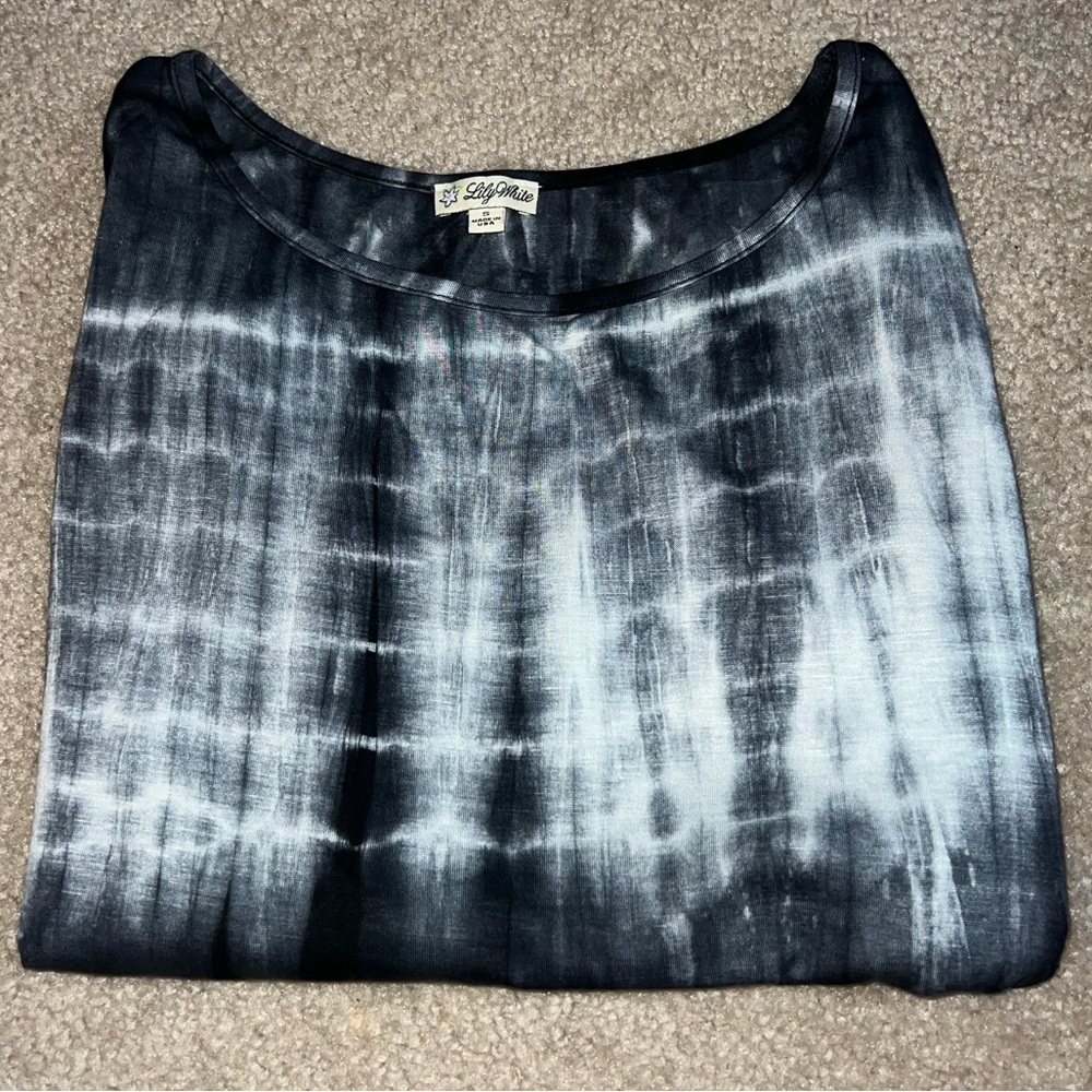 Lily White Tie-dye Blouse